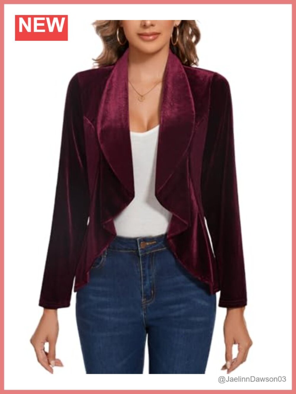 Velvet Blazer Women's Open Front Shawl Collar Long Sleeve Work Office Suit